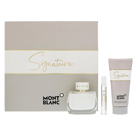 signature montblanc perfume|montblanc signature gift set.